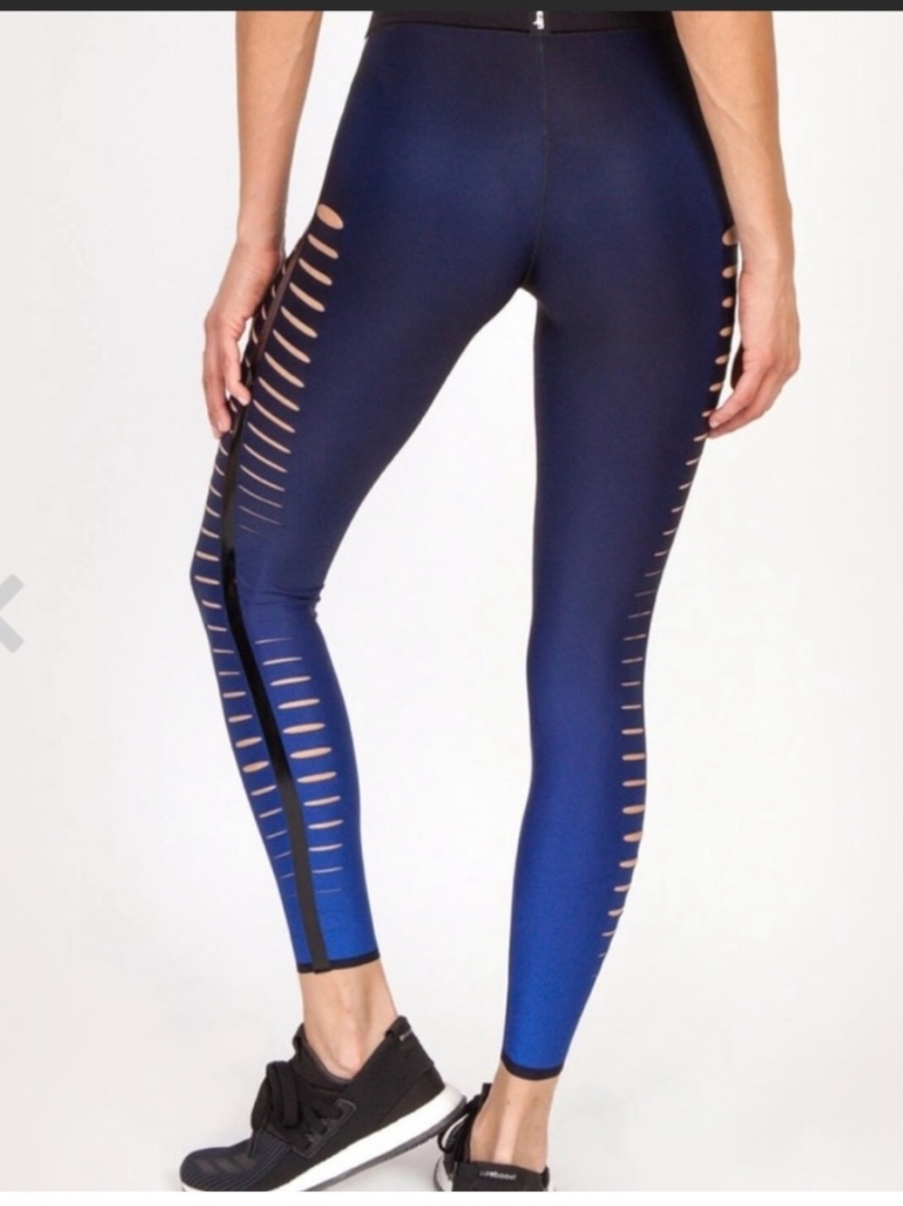 Ultracor Medium Silk Gradient Slash Ombre Soft Stretch Leggings Activewear
